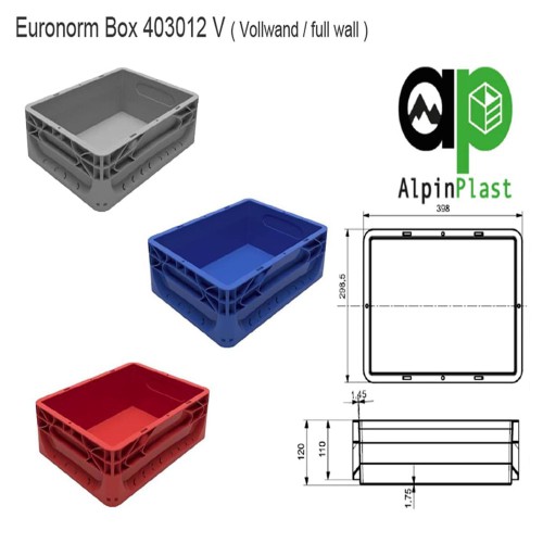 Plastic Crate (40x30x12 cm)