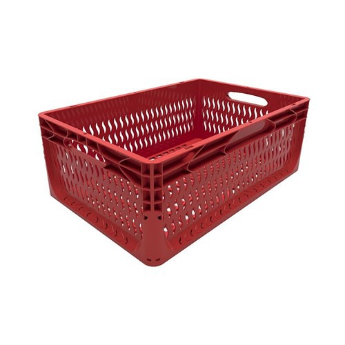 Perforated Plastic Crate (60x40x22 cm)