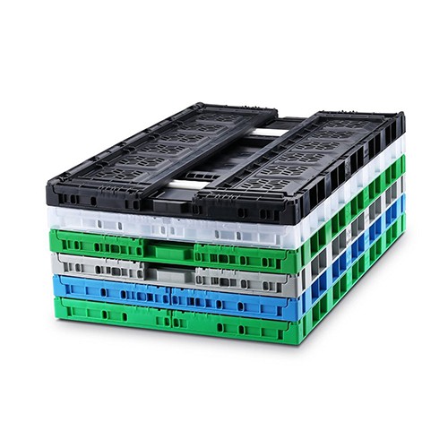 Pro Box Folding Locked Plastic Crate (60x40x18 cm)