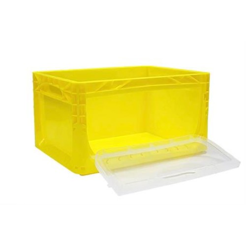 Plastic Crate with Side Lid (40x30x22 cm)