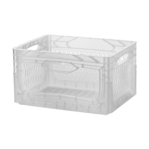 Perforated Plastic Crate with Side Cover (40x30x22 cm)