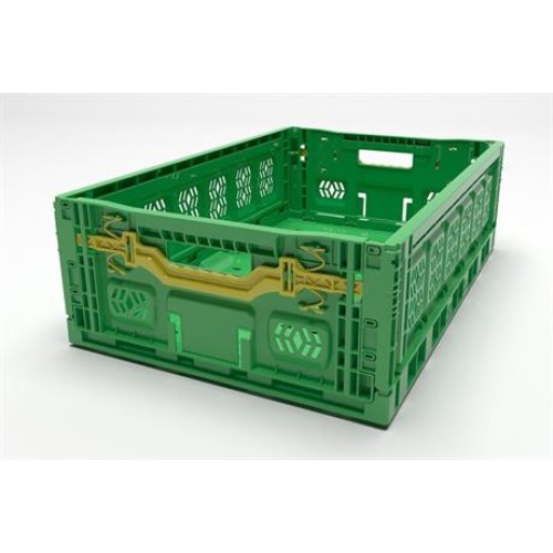 Pro Box Folding Locked Plastic Crate (60x40x18 cm)