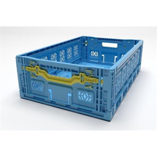 Pro Box Folding Locked Plastic Crate (60x40x18 cm)