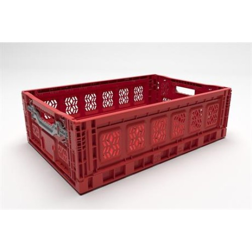 Pro Box Folding Locked Plastic Crate (60x40x18 cm)