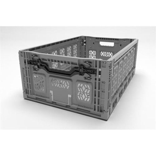 Pro Box Folding Locked Plastic Crate (60x40x23 cm)