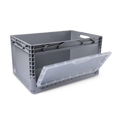 Plastic Crate with Side Cover (60x40x32 cm)