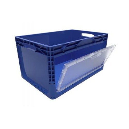 Plastic Crate with Side Cover (60x40x32 cm)