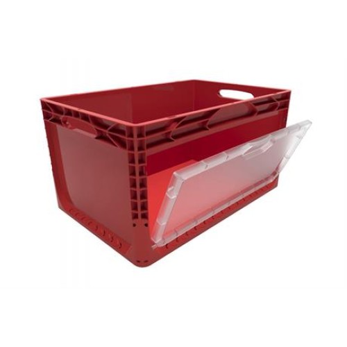 Plastic Crate with Side Cover (60x40x32 cm)