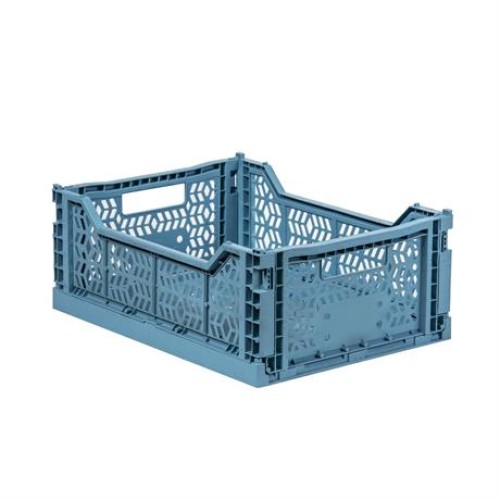 Large Box Folding Plastic Crate (40x30x15 cm)