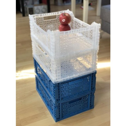 Large Box Folding Plastic Crate (40x30x15 cm)