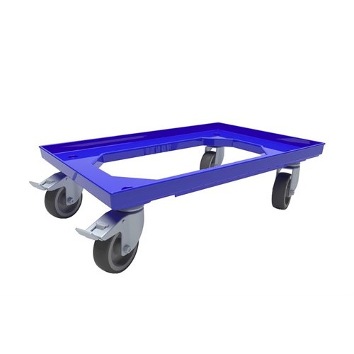 Trolley (2 Wheels with Brake) Blue