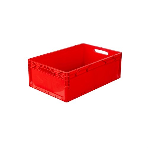 Plastic Case with Trolley Red (60x40x22 cm)