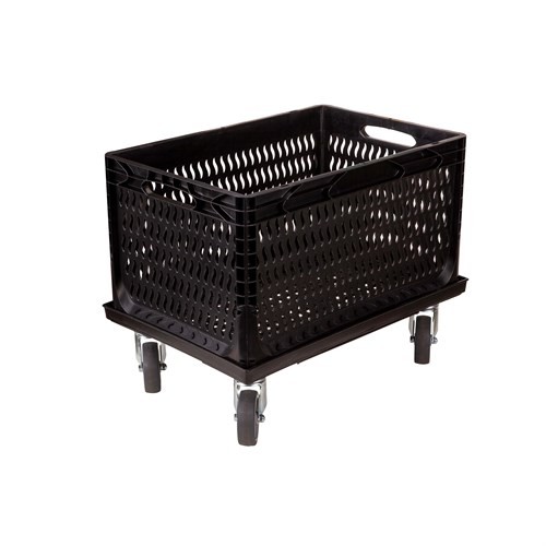 Perforated Plastic Case with Trolley Blue (60x40x32 cm)