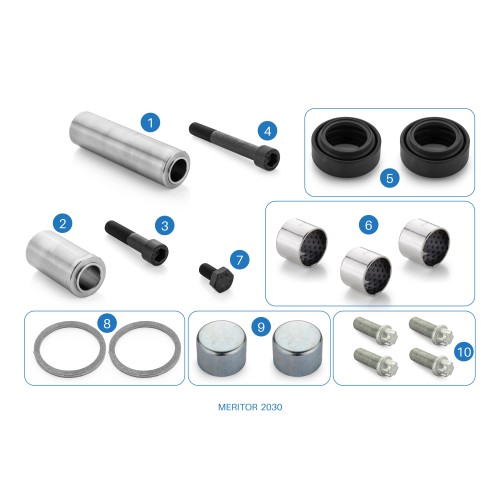 CMSK.46 / 2030 / Caliper Guides and Bushes Repair Kit / DUCO, Elsa 2