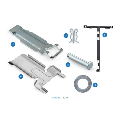 K000884 / 3210 / Brake Pad Retainer Repair Kit - SB6/SB7, SN6/SN7/SK7