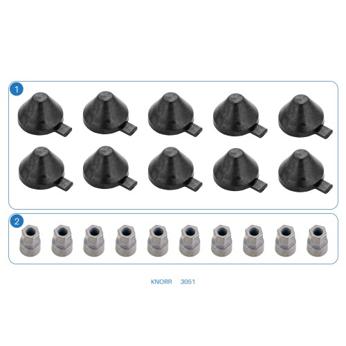 K000029 / 3051 / Adjusting Mechanism Cap Set (38mm)  - SN6/SN7/SK7