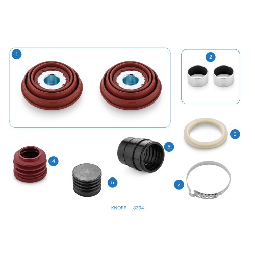 3304 / Caliper Boots and Pistons Repair Kit - SN6/SN7/SK7