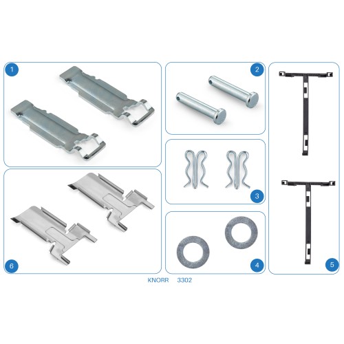 K002311 / 3302 / Brake Pad Retainer Repair Kit