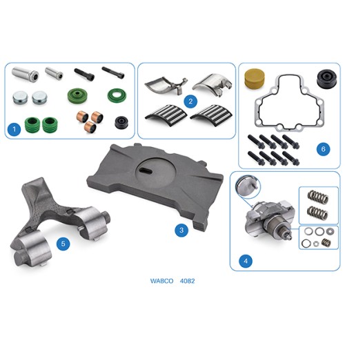 12-153 Man SET / 4082 / Repair Kit - SET ( Pan 17.5 - Right ) PAN 17, Wabco Set