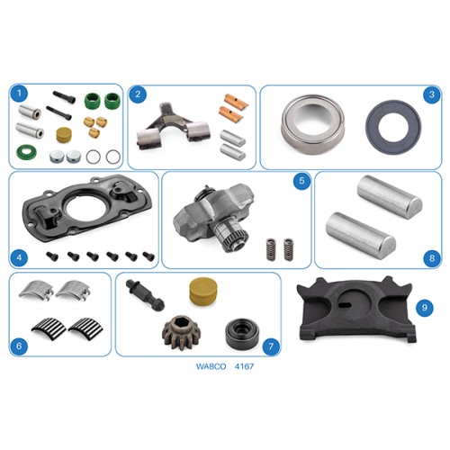 4167 / Caliper Repair Kit - Right - Wabco Set