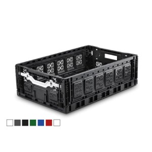 Pro Box Folding Locked Plastic Crate (60x40x18 cm)