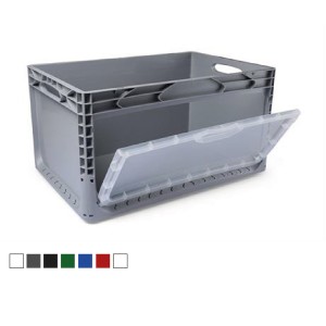 Plastic Crate with Side Cover (60x40x32 cm)