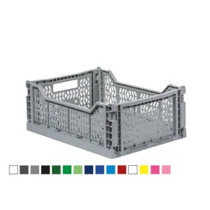 Large Box Folding Plastic Crate (40x30x15 cm)