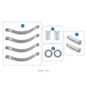 3214 / Brake Pad Retainer Repair Kit - SN6/SN7/SK7