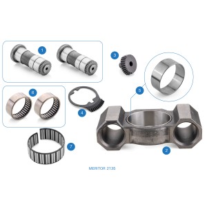 2135 / Caliper Bridge & Tubes Repair Kit ( Left ) / DX 225, DX 195