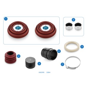 3304 / Caliper Boots and Pistons Repair Kit - SN6/SN7/SK7